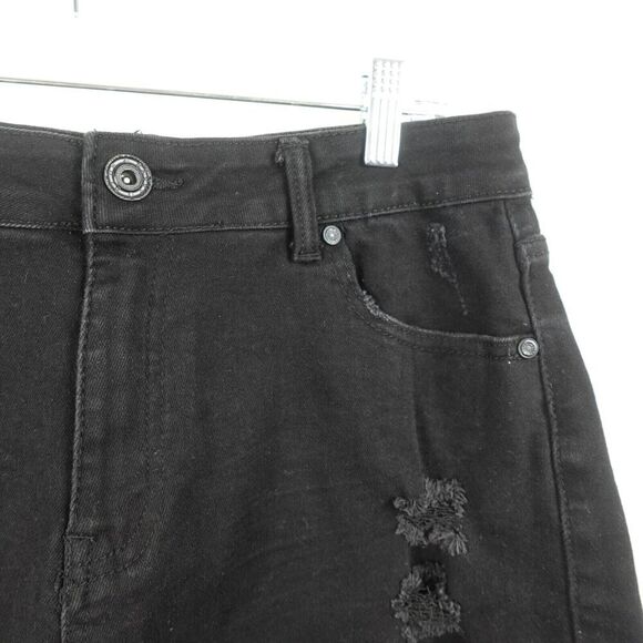 Blue Savvy Womens Black Jean Shorts Size 32 - Picture 3 of 7
